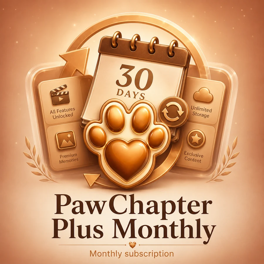 PawChapter Plus monthly subscription artwork