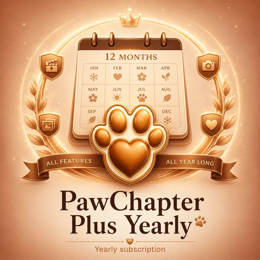 PawChapter Plus yearly subscription artwork